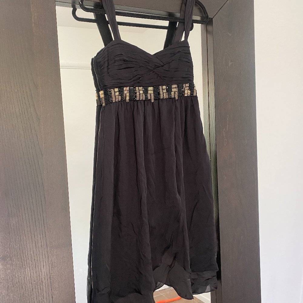 Black Zara Woman Beated dress size XS Brand NEW! NEVER WORN!